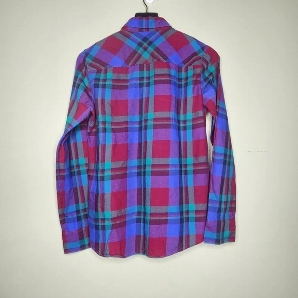 J Crew Plaid Button Up Shirt‎ Long Sleeve Pockets Preppy Classic Ranch 6